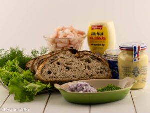Toast Skagen ingredients. Toast Skagen ingredients.