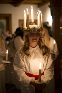 Lucia procession.