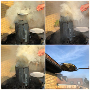 Rygeost smoking process.