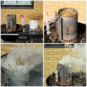 Steps for smoking rygeost.