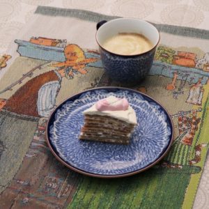 Pancake pie setting on an Ekelund handtowel. By Ron Smith. Pancake pie setting on an Ekelund handtowel. By Ron Smith.